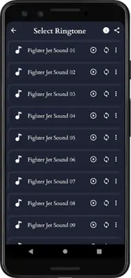 Fighter Jet Sounds android App screenshot 1